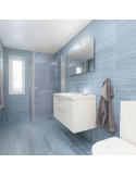 Applique murale LED chromée pour miroir de salle de bain IP44 Pandella 1 Eglo 78cm Ambiente| leonleds