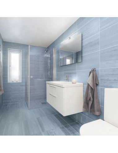 Applique murale LED chromée pour miroir de salle de bain IP44 Pandella 1 Eglo 78cm Ambiente| leonleds