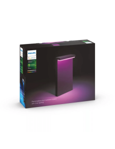 Baliza LED exterior inteligente Nyro negro 13,5W Philips Hue | LeonLeds 2