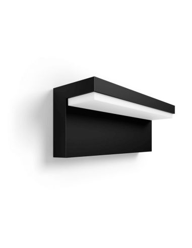 Aplique de pared LED exterior inteligente Nyro negro 13,5W detalles producto