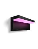 Aplique de pared LED exterior inteligente Nyro negro 13,5W | LeonLeds