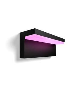 Aplique de pared LED exterior inteligente Nyro negro 13,5W | LeonLeds