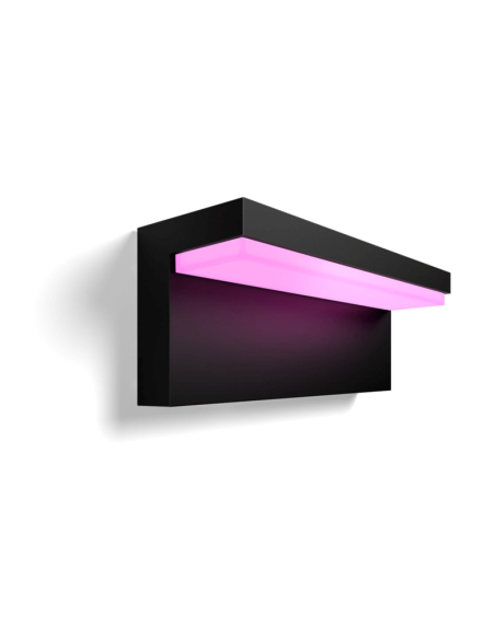 Applique murale LED d'extérieur intelligente Nyro noir 13,5W | leonleds