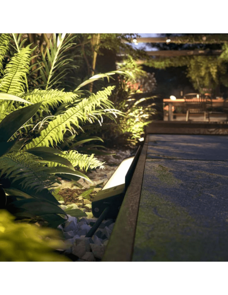 Spot LED extérieur linéaire Amarant smart noir 20W éclairage extérieur