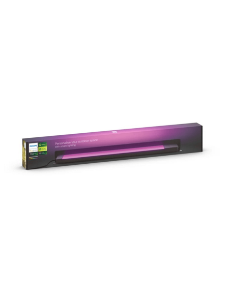 Foco LED exterior lineal Amarant inteligente negro 20W caja producto