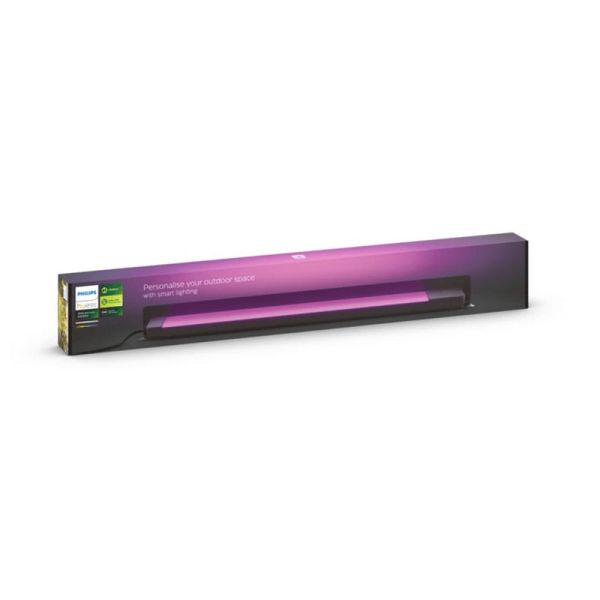 Foco LED exterior lineal Amarant inteligente negro 20W caja producto