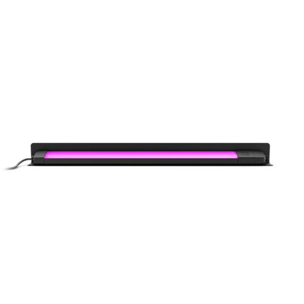 Foco LED exterior lineal Amarant inteligente negro 20W | LeonLeds