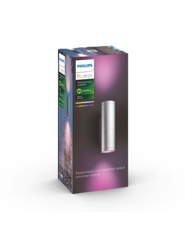 Aplique de pared LED exterior inteligente Appear aluminio caja producto