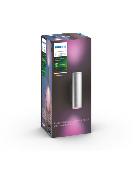 Aplique de pared LED exterior inteligente Appear aluminio caja producto