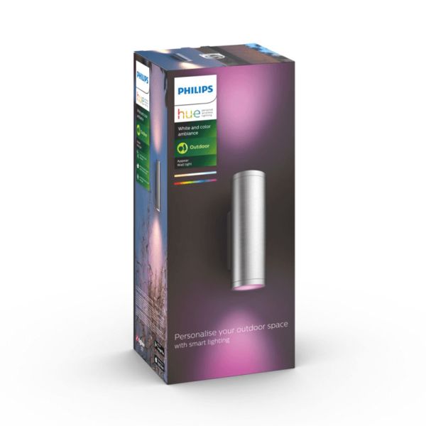 Aplique de pared LED exterior inteligente Appear aluminio caja producto