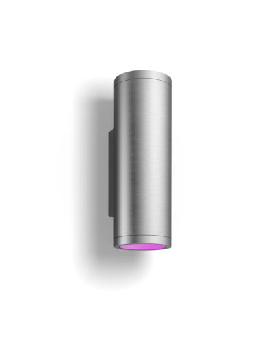 Aplique de pared LED exterior inteligente Appear aluminio 8W | LeonLeds