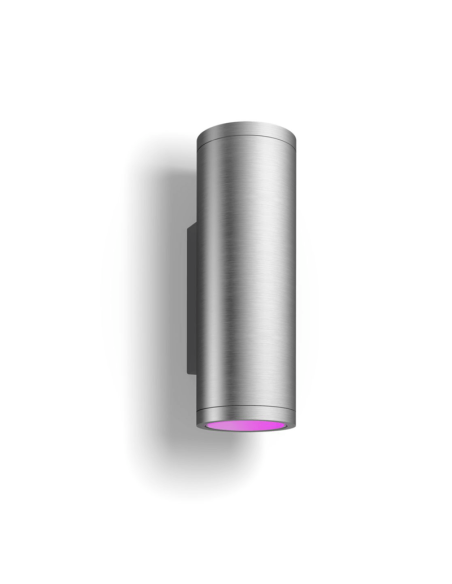 Aplique de pared LED exterior inteligente Appear aluminio 8W | LeonLeds