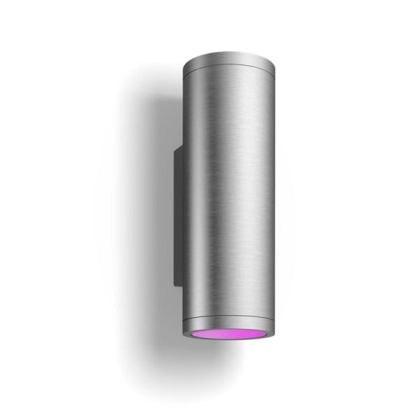 Aplique de pared LED exterior inteligente Appear aluminio 8W | LeonLeds