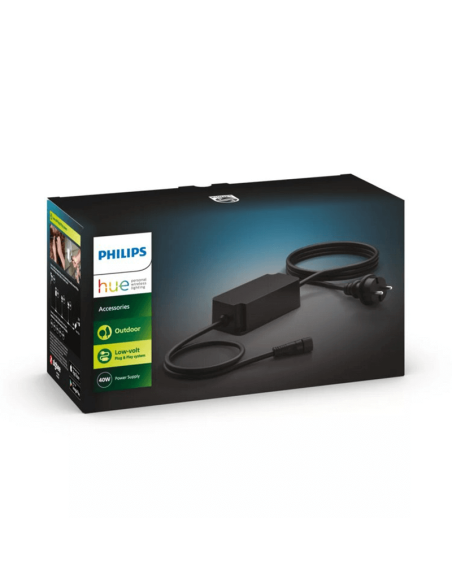 Fuente alimentación 40W exterior cable IP67 Hue Accesorios caja producto