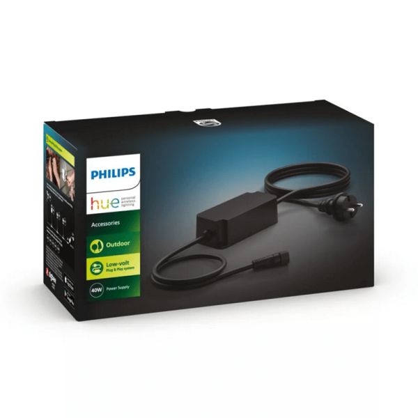 Fuente alimentación 40W exterior cable IP67 Hue Accesorios caja producto