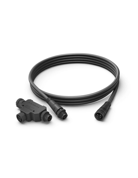 Extensión de cable para exteriores Alargador 2,5 m Pieza T | LeonLeds