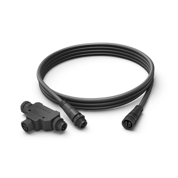 Extensión de cable para exteriores Alargador 2,5 m Pieza T | LeonLeds