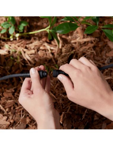 Extensión de cable para exteriores Alargador 2,5 m Pieza T en el exterior