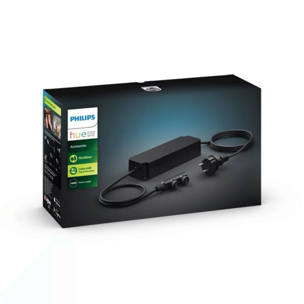 Fuente alimentación de 100W exteriores IP67 Hue Accesorios caja producto