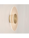 Aplique de Pared LED Venus oro pequeño 9W 3000K en pared