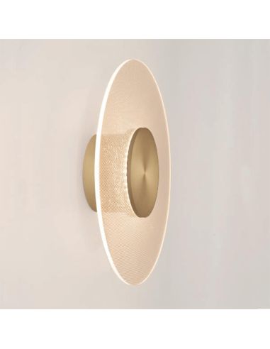 Aplique de Pared LED Venus oro pequeño 9W 3000K en pared