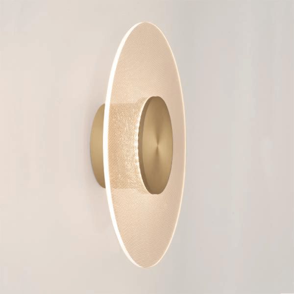 Aplique de Pared LED Venus oro pequeño 9W 3000K en pared