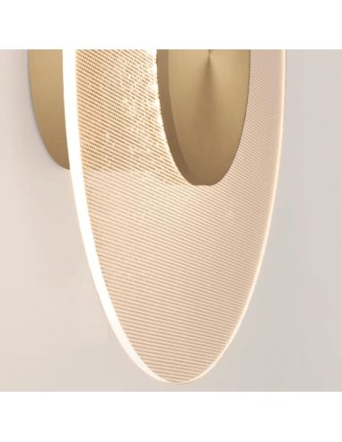 Aplique de Pared LED Venus oro pequeño 9W 3000K detalle