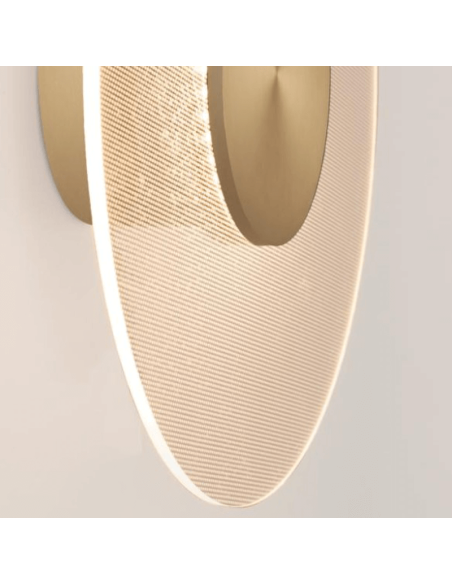 Aplique de Pared LED Venus oro pequeño 9W 3000K detalle
