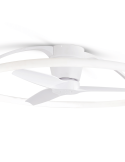 Ventilateur de plafond LED puissant et silencieux White Nepal Mantra Detail | leonleds