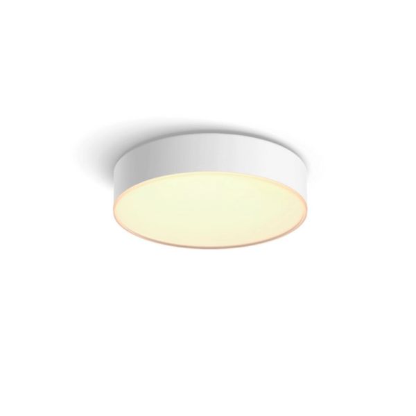 Lámpara de techo LED inteligente pequeña blanca Enrave | LeonLeds