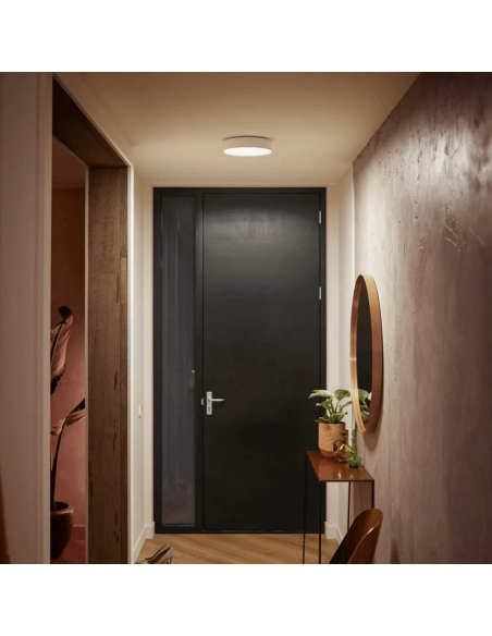 Lámpara de techo LED inteligente pequeña blanca Enrave foto ambiente