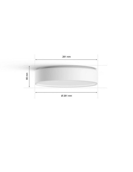 Lámpara de techo LED inteligente pequeña blanca Enrave medidas producto