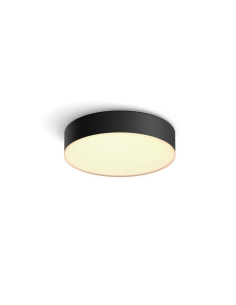 Petit Plafonnier LED Intelligent Noir Enrave | leonleds