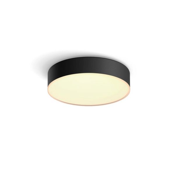 Lámpara de techo LED inteligente pequeña negra Enrave | LeonLeds