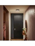 Lámpara de techo LED inteligente pequeña negra Enrave foto ambiente