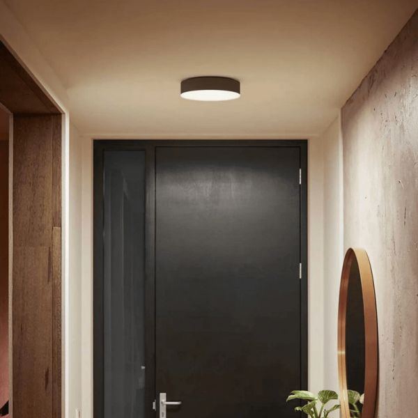 Petit Plafonnier LED Intelligent Noir Enrave | leonleds