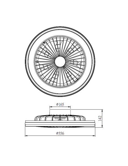 Grande ventilador Gamer branco com medidas de luz LED multicoloridas
