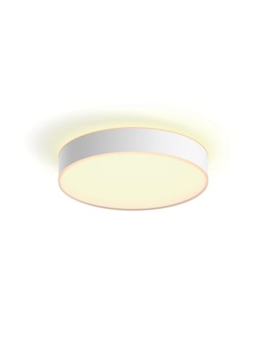 Plafón techo LED inteligente mediano Enrave blanco | LeonLeds
