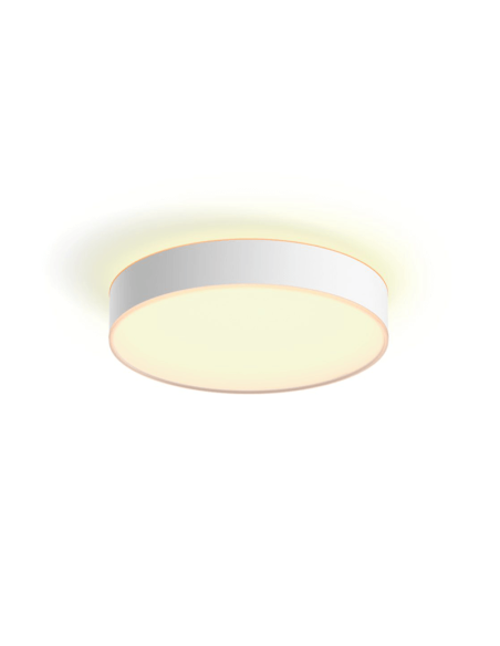 Plafón techo LED inteligente mediano Enrave blanco | LeonLeds