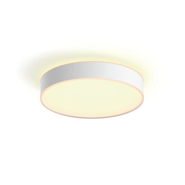 Plafón techo LED inteligente mediano Enrave blanco | LeonLeds