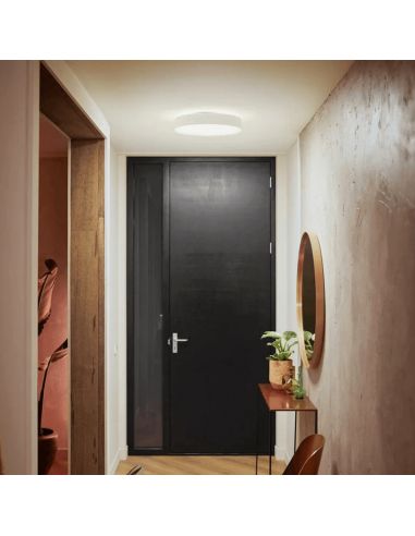Plafón techo LED inteligente mediano Enrave blanco foto ambiente