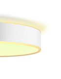 Plafón techo LED inteligente mediano Enrave blanco encendido