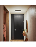 Plafón techo LED inteligente mediano Enrave negro foto ambiente