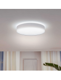 Grand plafonnier LED intelligent Enrave blanc 33,5W lumière blanche