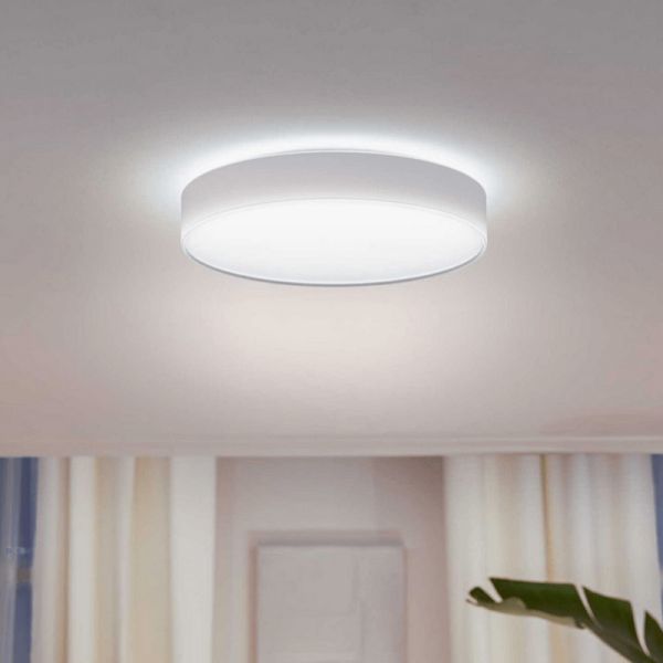 Grande candeeiro de teto LED inteligente Enrave branco 33,5 W de luz branca