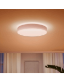 Plafón techo LED inteligente grande Enrave blanco 33,5W luz blanca cálida