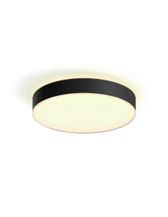 Plafón techo LED inteligente grande Enrave negro 33,5W IP20 | LeonLeds