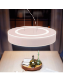 Plafonnier LED intelligent Enrave blanc 33,5W lumière allumée