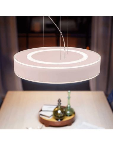 Lámpara techo LED inteligente Enrave blanco 33,5W luz encendida