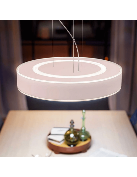 Lámpara techo LED inteligente Enrave blanco 33,5W luz encendida